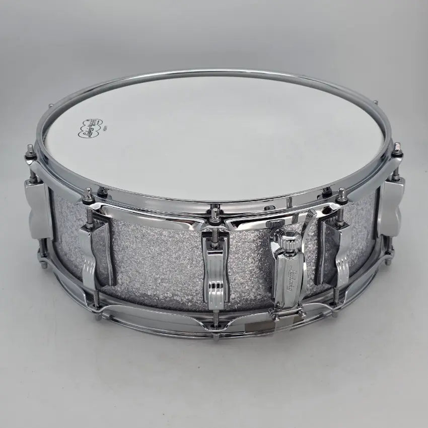 Used Ludwig Classic Oak Snare Drum 14x5 Silver Sparkle - Very Good - Drum Center Of Portsmouth