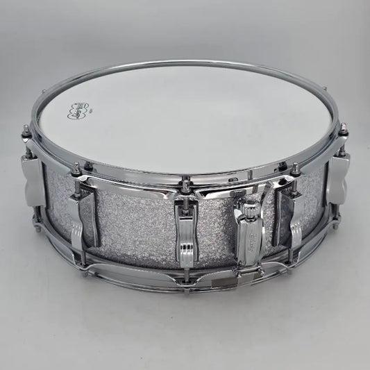 Used Ludwig Classic Oak Snare Drum 14x5 Silver Sparkle - Very Good - Drum Center Of Portsmouth