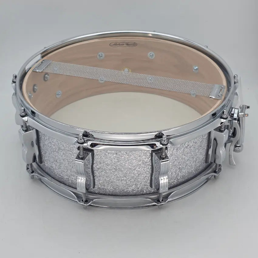 Used Ludwig Classic Oak Snare Drum 14x5 Silver Sparkle - Very Good - Drum Center Of Portsmouth