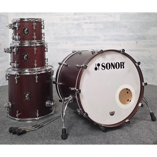 Used Sonor Prolite 4pc Drum Set Nussbaum - Very Good - Drum Center Of Portsmouth