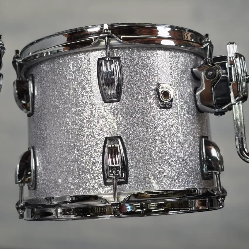 Used Ludwig Classic Oak 6pc Drum Set Silver Sparkle - Very Good - Drum Center Of Portsmouth
