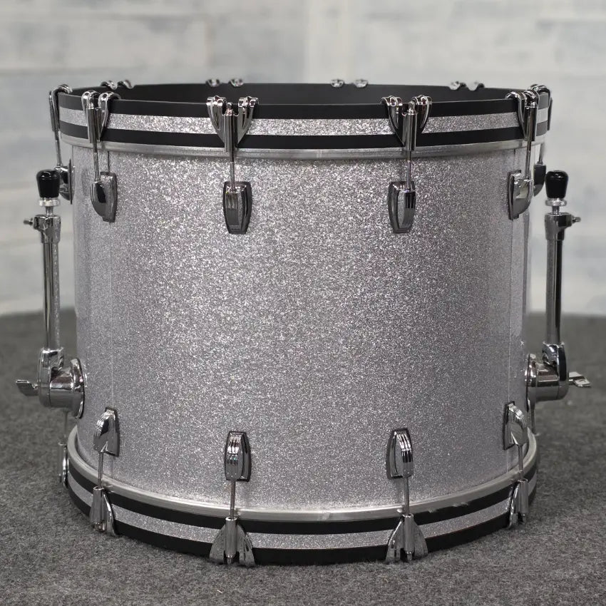 Used Ludwig Classic Oak 6pc Drum Set Silver Sparkle - Very Good - Drum Center Of Portsmouth