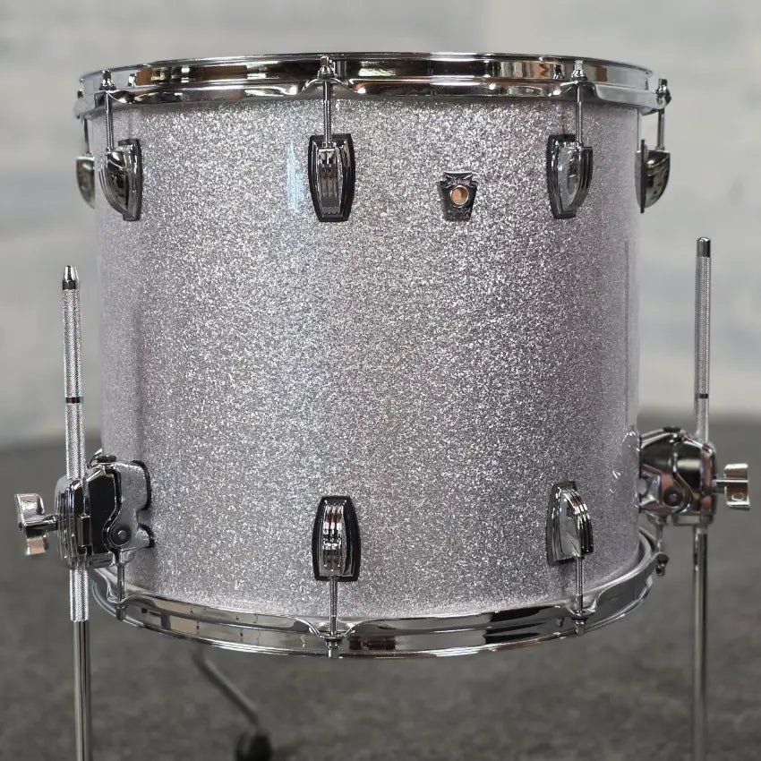Used Ludwig Classic Oak 6pc Drum Set Silver Sparkle - Very Good - Drum Center Of Portsmouth