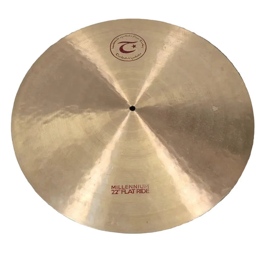 Used Turkish Millenium 22 Flat Ride Cymbal - Good - Drum Center Of Portsmouth