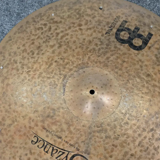 Used Meinl Byzance Big Apple Dark Traditional Light Ride Cymbal 22" - Good - Drum Center Of Portsmouth