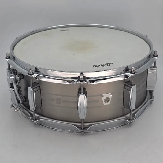 Used Ludwig Heirloom Stainless Steel Snare Drum 14x5.5 - Good - Drum Center Of Portsmouth