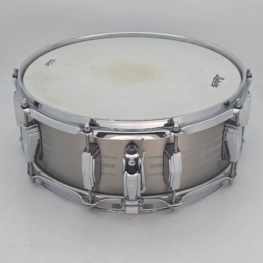 Used Ludwig Heirloom Stainless Steel Snare Drum 14x5.5 - Good - Drum Center Of Portsmouth