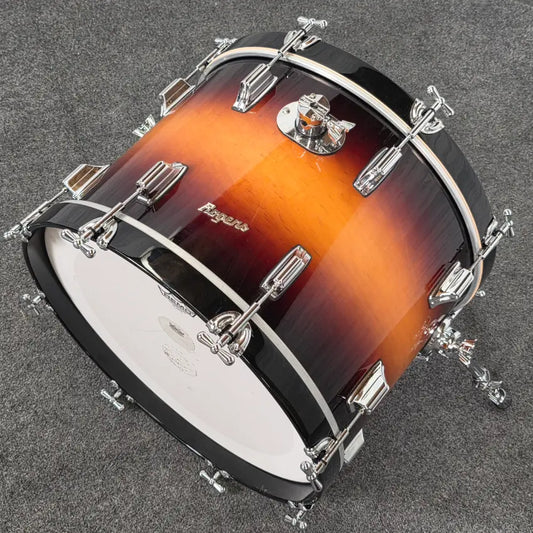 Used Rogers Powertone 4pc Drum Set Vintage Sunburst Lacquer - Very Good - Drum Center Of Portsmouth