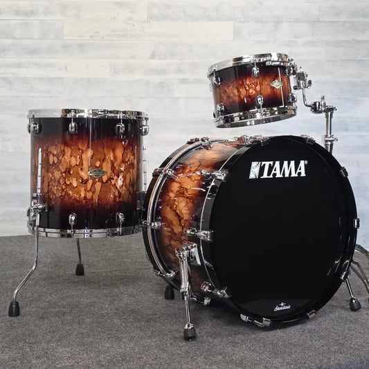 Used Tama Starclassic Walnut/Birch 3pc Drum Set Molten Brown Burst - Very Good - Drum Center Of Portsmouth