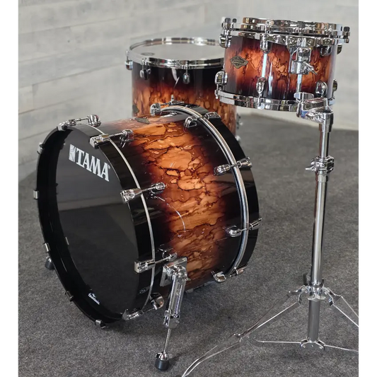 Used Tama Starclassic Walnut/Birch 3pc Drum Set Molten Brown Burst - Very Good - Drum Center Of Portsmouth