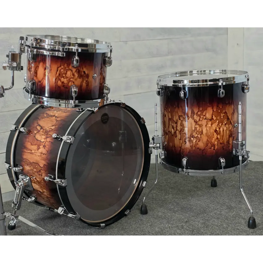 Used Tama Starclassic Walnut/Birch 3pc Drum Set Molten Brown Burst - Very Good - Drum Center Of Portsmouth