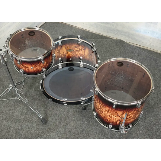 Used Tama Starclassic Walnut/Birch 3pc Drum Set Molten Brown Burst - Very Good - Drum Center Of Portsmouth