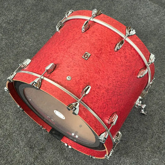 Used British Drum Company Legend 5pc Drum Set Buckingham Scarlett - Excellent - Drum Center Of Portsmouth
