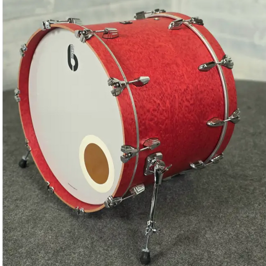 Used British Drum Company Legend 5pc Drum Set Buckingham Scarlett - Excellent - Drum Center Of Portsmouth