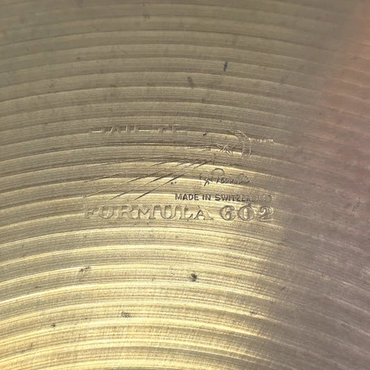 Used Vintage Paiste Formula 602 Pre-Serial Crash Cymbal 18" - Very Good - Drum Center Of Portsmouth