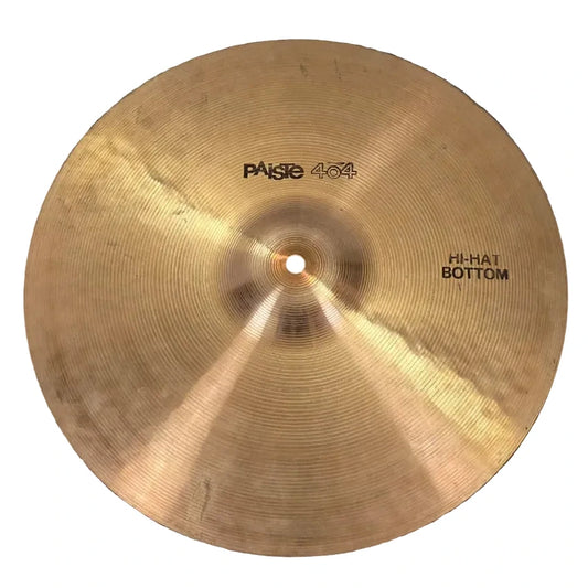 Used Paiste 404 Hi Hat Cymbal Bottom 14" - Very Good - Drum Center Of Portsmouth