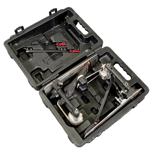 Used DW 9000 Double Bass Drum Pedal w/Hardshell Case - Fair - Drum Center Of Portsmouth