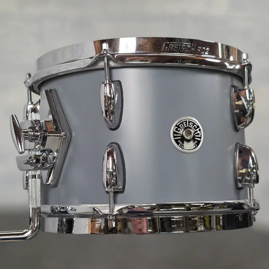 Used Gretsch Brooklyn Micro 4pc Drum Set Satin Gray w/Natural Snare - Excellent - Drum Center Of Portsmouth