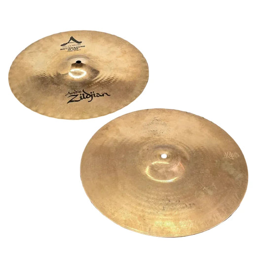 Used Zildjian A Custom Mastersound Hi Hat Cymbals 14" - Good - Drum Center Of Portsmouth
