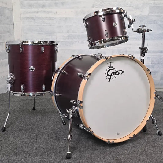 Gretsch Brooklyn 3pc Drum Set Satin Walnut Demo Model - Drum Center Of Portsmouth