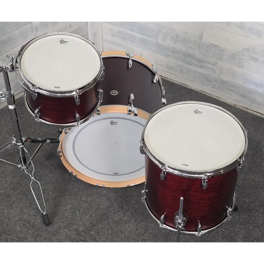 Gretsch Brooklyn 3pc Drum Set Satin Walnut Demo Model - Drum Center Of Portsmouth