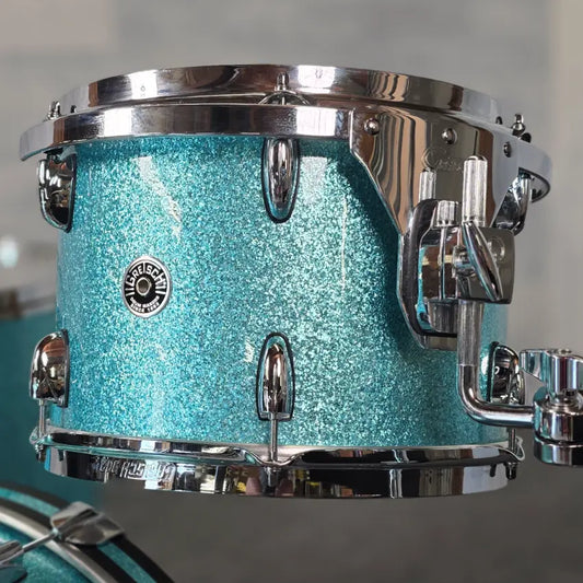 Used Gretsch Brooklyn 3pc Drum Set Turquoise Sparkle - Very Good - Drum Center Of Portsmouth