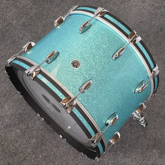 Used Gretsch Brooklyn 3pc Drum Set Turquoise Sparkle - Very Good - Drum Center Of Portsmouth
