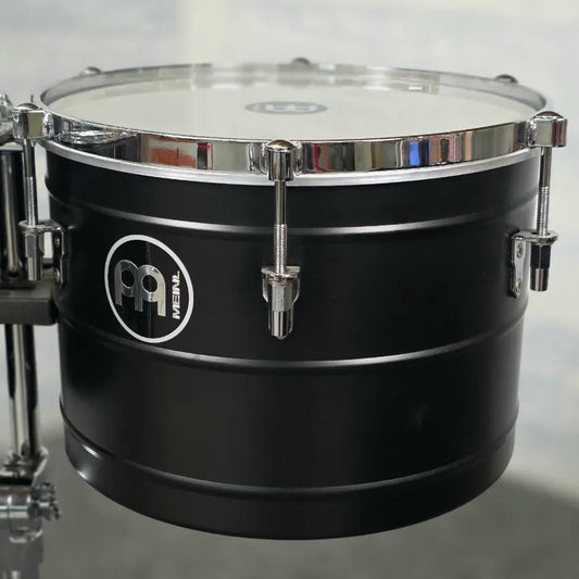 Used Meinl Marathon Steel Timbales 14 & 15 Deep Black Powder Coated - Very Good - Drum Center Of Portsmouth