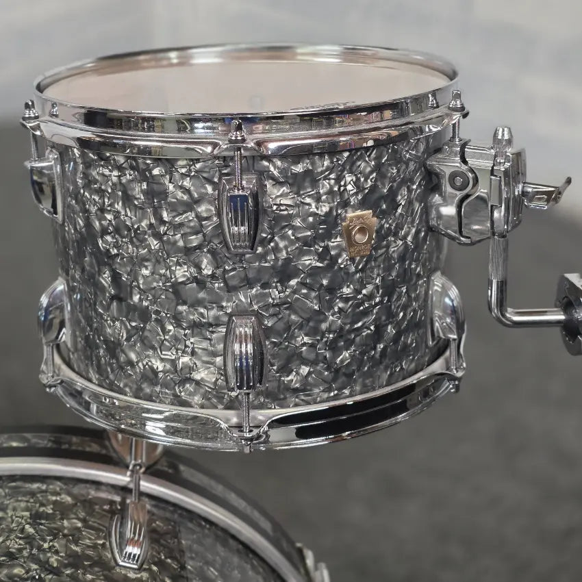 Used Ludwig Classic Maple 3pc Downbeat Drum Set Black Pearl - Good - Drum Center Of Portsmouth
