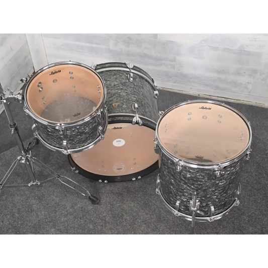 Used Ludwig Classic Maple 3pc Downbeat Drum Set Black Pearl - Good - Drum Center Of Portsmouth