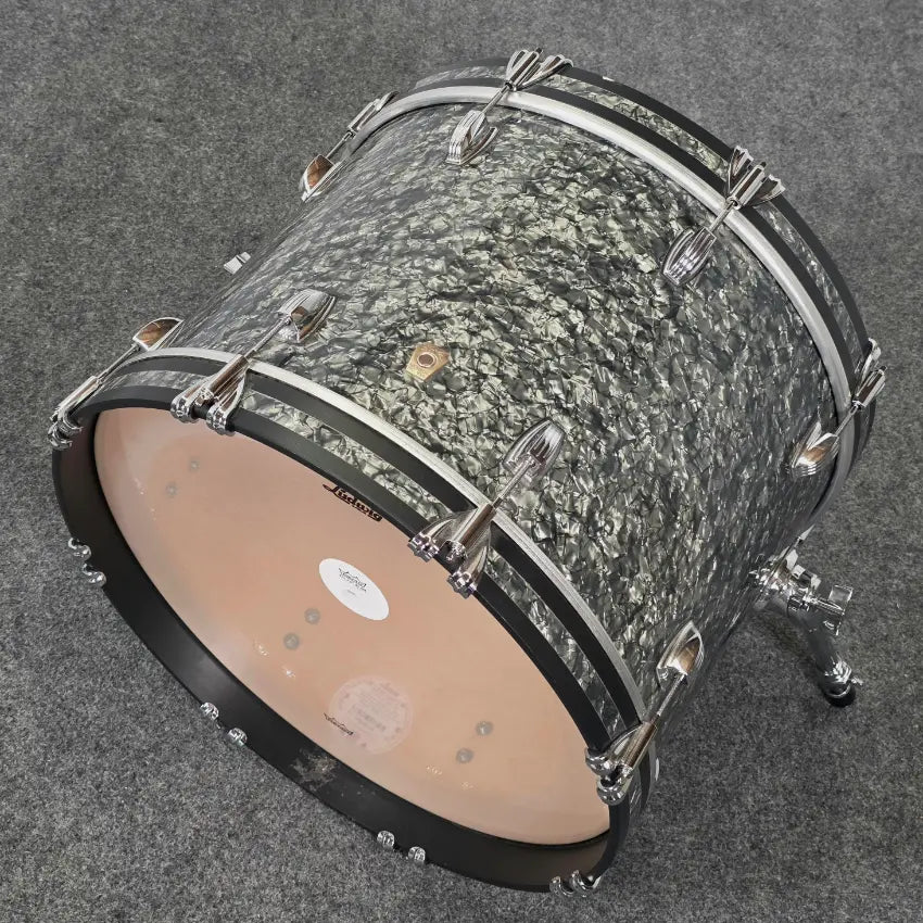 Used Ludwig Classic Maple 3pc Downbeat Drum Set Black Pearl - Good - Drum Center Of Portsmouth