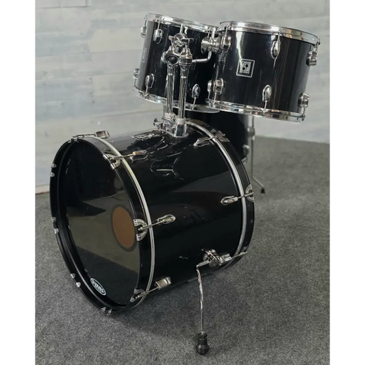 Used Sonor 503 4pc Drum Set Black Wrap - Fair - Drum Center Of Portsmouth
