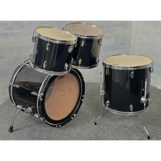 Used Sonor 503 4pc Drum Set Black Wrap - Fair - Drum Center Of Portsmouth