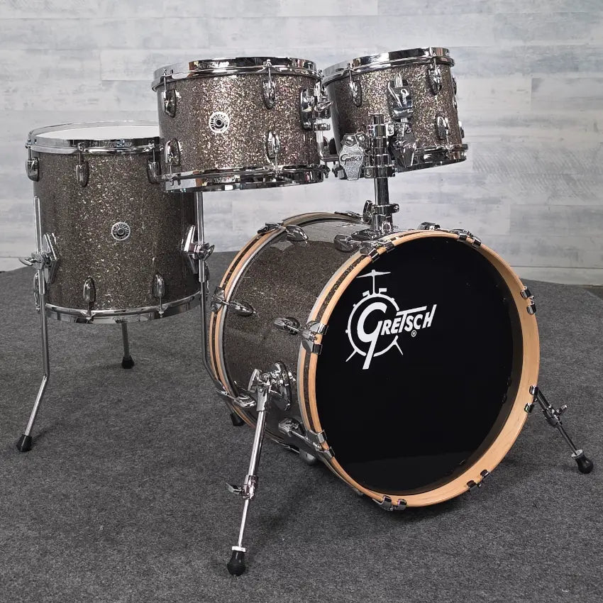 Used Gretsch Brooklyn 4pc Drum Set Twilight Glass - Very Good - Drum Center Of Portsmouth