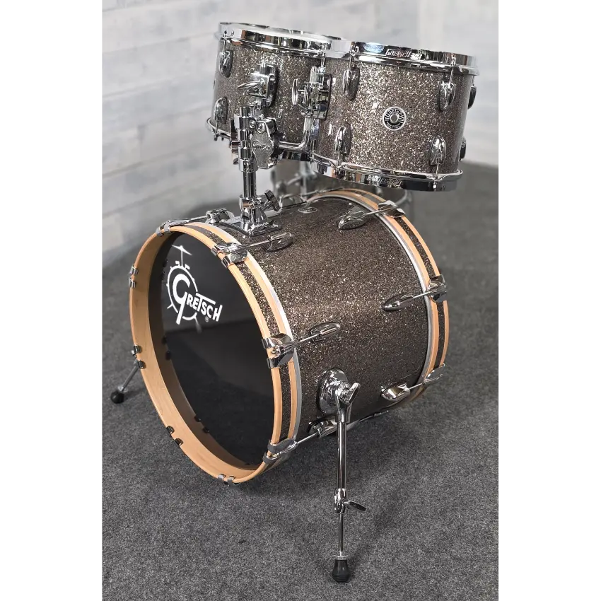 Used Gretsch Brooklyn 4pc Drum Set Twilight Glass - Very Good - Drum Center Of Portsmouth