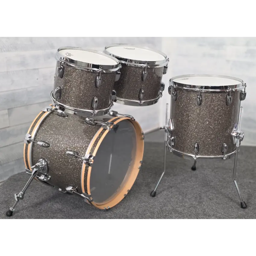 Used Gretsch Brooklyn 4pc Drum Set Twilight Glass - Very Good - Drum Center Of Portsmouth