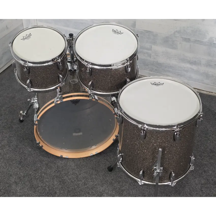 Used Gretsch Brooklyn 4pc Drum Set Twilight Glass - Very Good - Drum Center Of Portsmouth