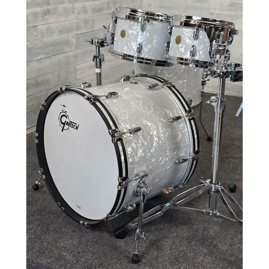 Gretsch USA Custom 4pc Drum Set 22/10/12/16 60s Marine Pearl - Drum Center Of Portsmouth