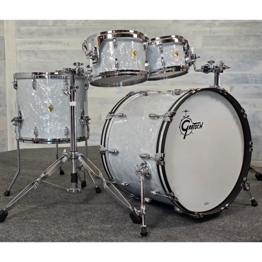 Gretsch USA Custom 4pc Drum Set 22/10/12/16 60s Marine Pearl - Drum Center Of Portsmouth
