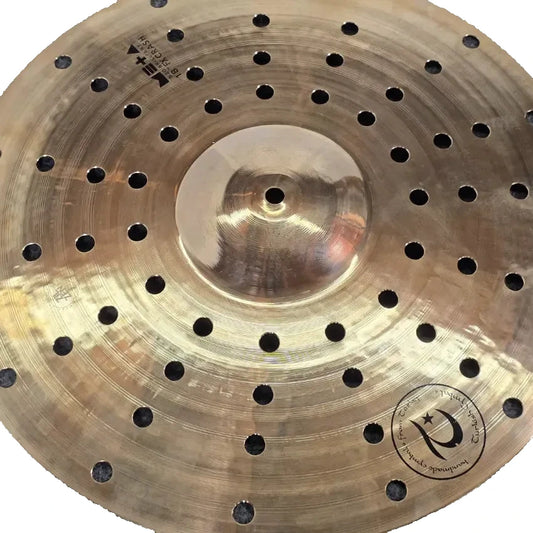 Used Turkish Meta Brilliant Holey Crash Cymbal 18" - Very Good - Drum Center Of Portsmouth