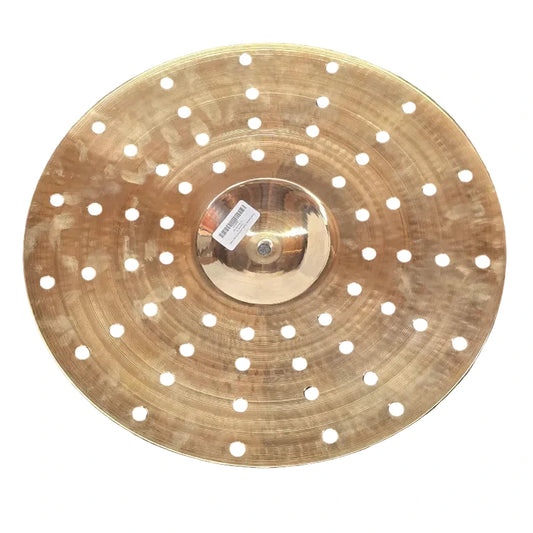 Used Turkish Meta Brilliant Holey Crash Cymbal 18" - Very Good - Drum Center Of Portsmouth