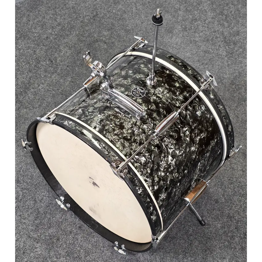 Used Fuji 4pc Drum Set Black Marine Pearl w/Black Jack FT - Good - Drum Center Of Portsmouth