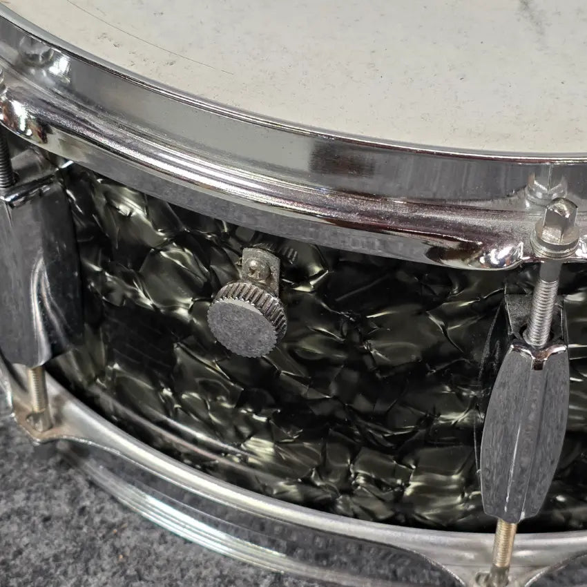 Used Fuji 4pc Drum Set Black Marine Pearl w/Black Jack FT - Good - Drum Center Of Portsmouth