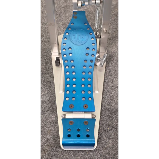 Used DW Machined Direct Single Bass Drum Pedal, Blue - Very Good - Drum Center Of Portsmouth