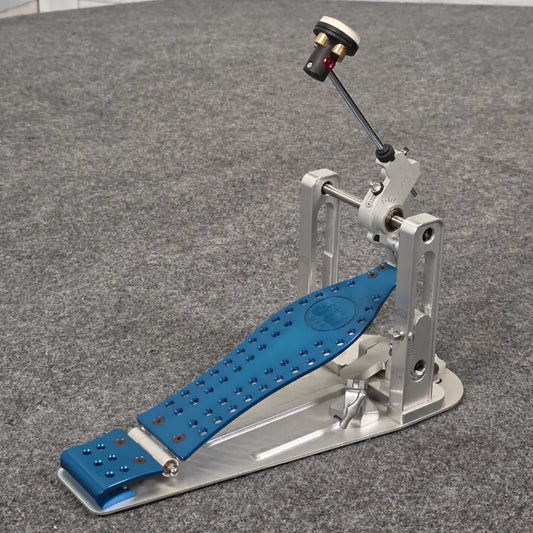 Used DW Machined Direct Single Bass Drum Pedal, Blue - Very Good - Drum Center Of Portsmouth