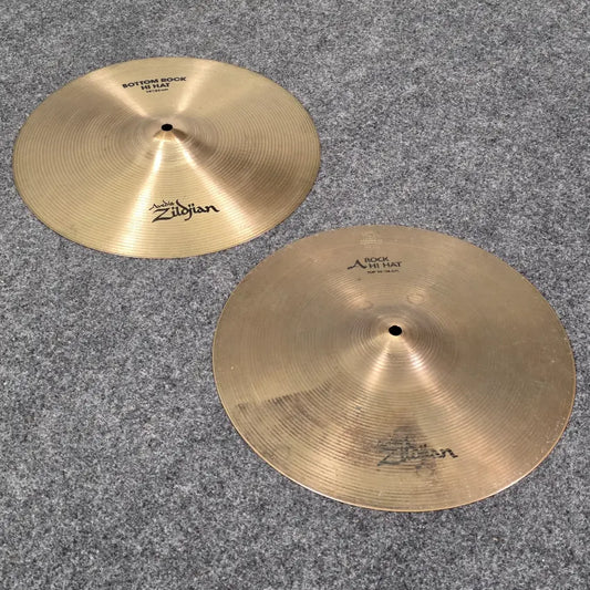 Used Zildjian A Rock Hi Hat Cymbals 14" - Good - Drum Center Of Portsmouth