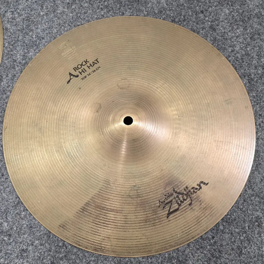 Used Zildjian A Rock Hi Hat Cymbals 14" - Good - Drum Center Of Portsmouth
