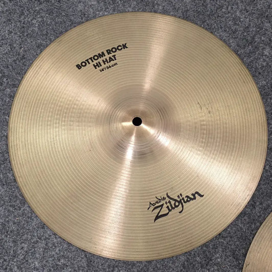 Used Zildjian A Rock Hi Hat Cymbals 14" - Good - Drum Center Of Portsmouth