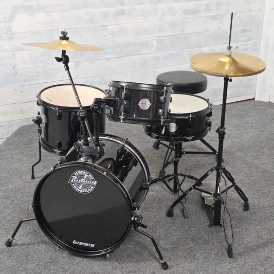 Used Ludwig Questlove Pocket Kit 4pc Drum Set Moon Dust - Fair - Drum Center Of Portsmouth