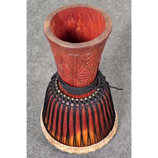 Used Hand Carved Djembe 14" w/Bag - Good - Drum Center Of Portsmouth